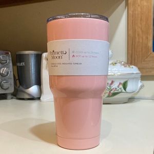 Pink Palmetto Moon Stainless Steel Tumbler